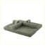 Canapé-lit convertible en chenille avec coussins décoratifs Chenille-456744088
