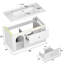 36"Single Floating Bathroom Vanity With Sink, Wall Mounted Vainty With Motion-Sensor Led Night Light-1883749095