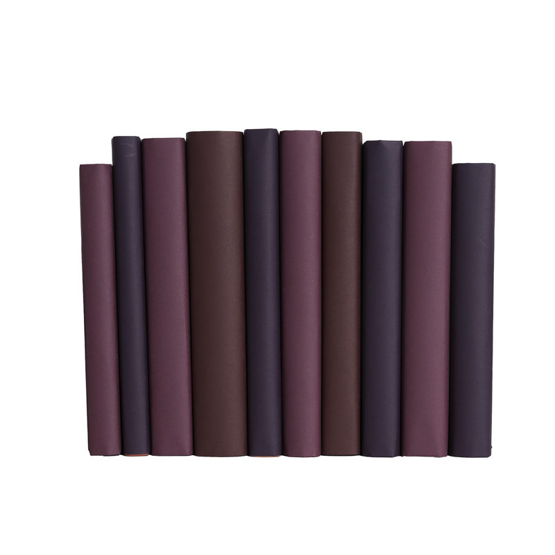 Decorative Books - Berry Paper Wrapped Book Bundle - 1 Foot of Purple Books
