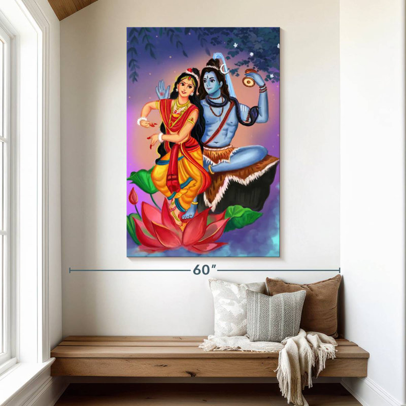 Adella Shiv Parvati, 51" H x 34" W