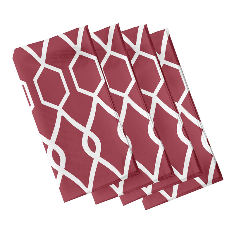 Serviette 22 po Chittening, L 18 po x L 18 po, Rouge