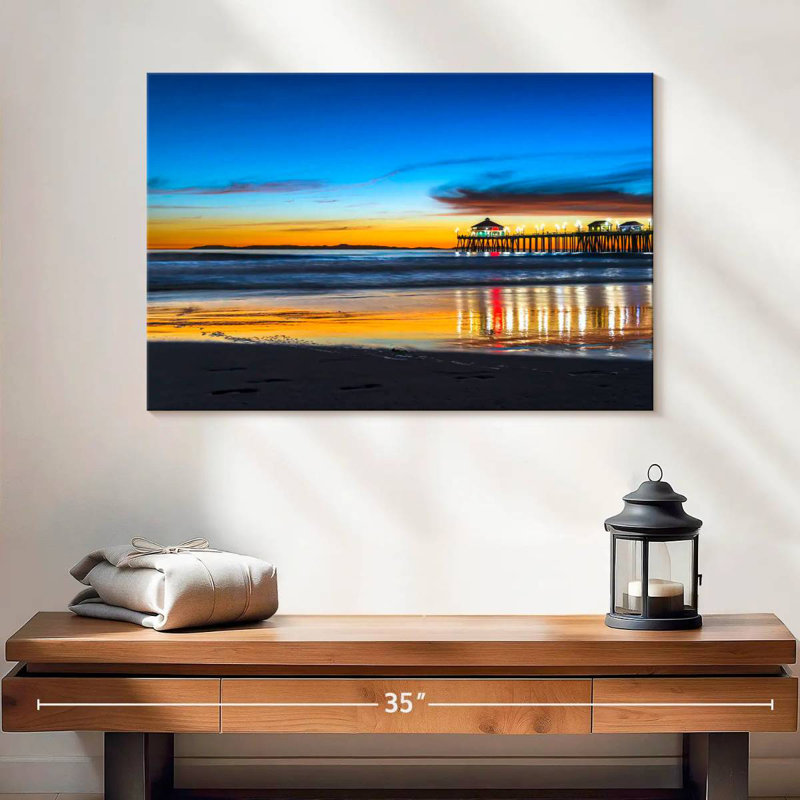 Nicci Scenic Huntington Beach Sunset, H 16 po x l 24 po