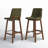 Arseniy 28" Upholstered Low Back Solid Wood Kitchen Dining Bar Stool-1613967933