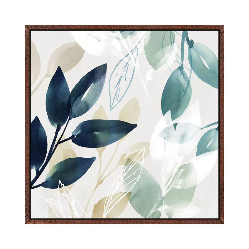 Green Sleeves I by Isabelle Z - Print on Canvas, Classic Brown Wood Framed, 45.72 cm H x 45.72 cm W