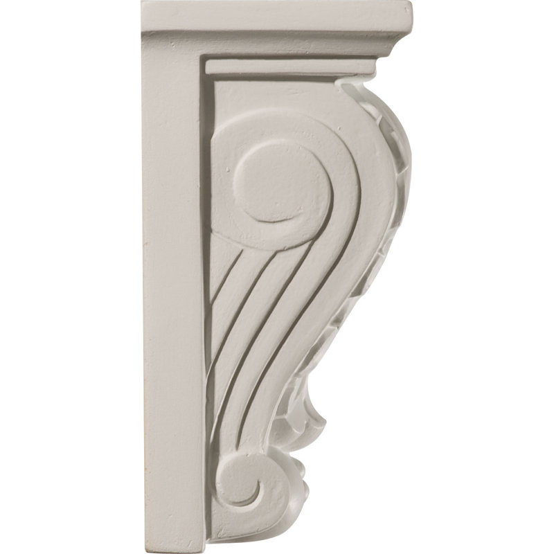 Endurathane Legacy Acanthus Corbel, 3 7/8"W x 2 3/4"D x 5 7/8"H, Factory Primed