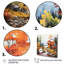 Art mural orange rivière orange tranquillité IV - rivière-64128230-64128224