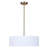 Anistyn 3 - Light Drum Contemporary Chandelier, Matte White-936250594