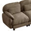 Canapé quatre places avec pouf, canapé moderne en chenille douce pour salon, appartement-420108144