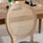 Solid Wood Frame Rattan Back Dining Chair-114326621