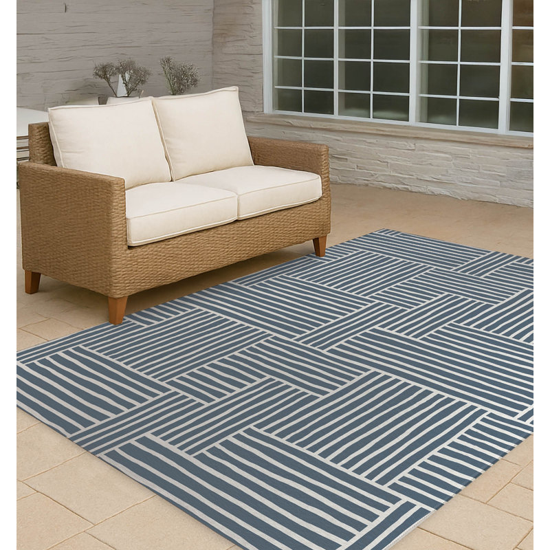 Tapis d'extérieur antidérapant Grid Puz, Rectangulaire 2 pi x 3 pi