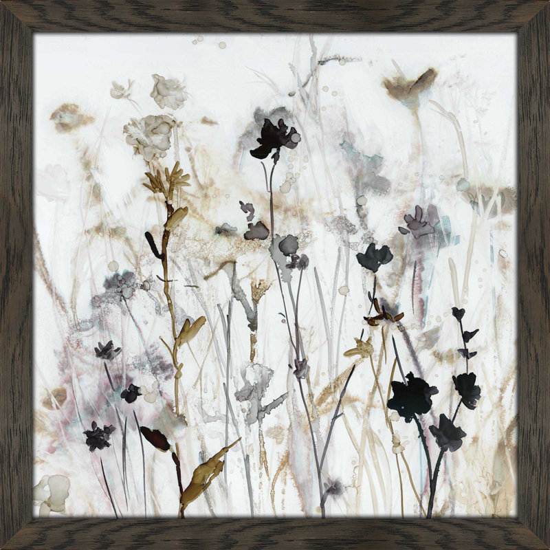 «Wildflower Mist I» par Carol Robinson - reproduction de cadre photo, H 27,5 po x l 27,5 po x P 0,75 po