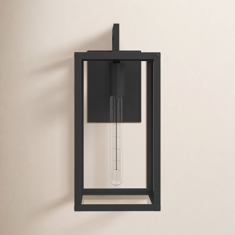 Caliana Wall Light, Black, 13.25" H x 6" W x 9" D