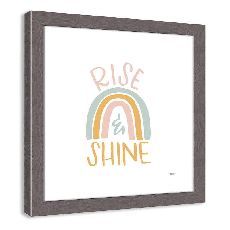 Décoration murale élève brillance pour enfant, H 16 po x l 16 po x P 0,63 po, Encadrement fil du bois gris