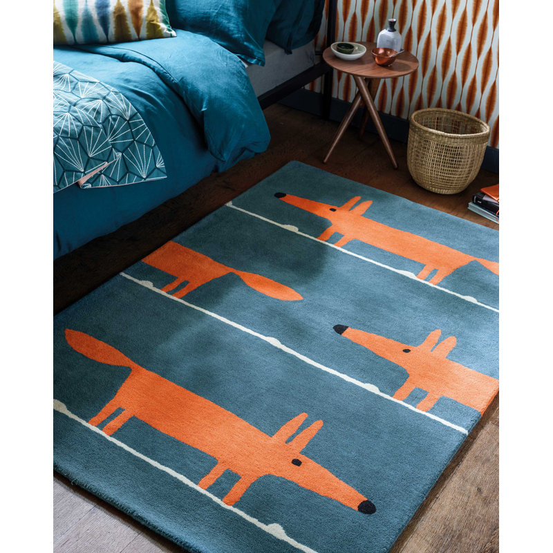 Beulah Hand Woven Wool Area Rug, Rectangle 2'11" x 4'11"