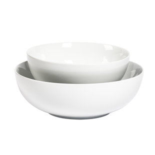 Denmark 3PC White Porcelain Soft Square Serving Bowl - 3 Piece