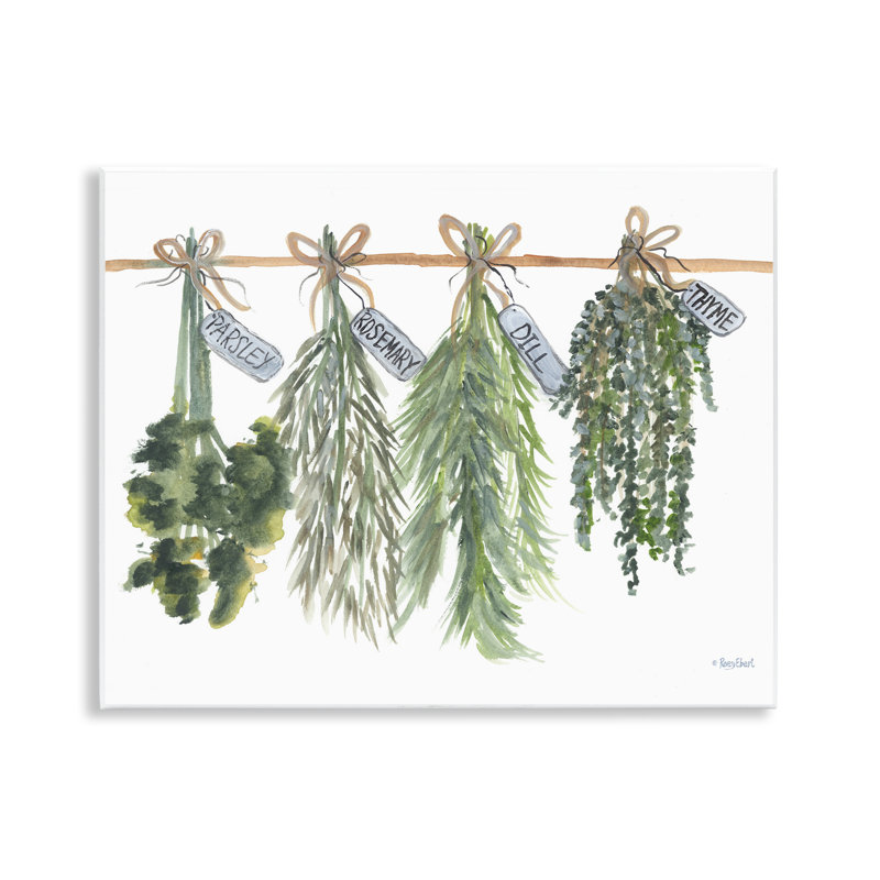 Art mural suspendu "Herbes de cuisine" par Roy Ebert