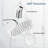 Chrome One-Function 8" Diameter Spray Head Eco-Performance Showerhead