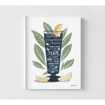 Fruity Cocktails II By Becky Thorns, Long Island Iced Tea Cocktail Poster, Cocktail Recipe Long Island Iced Tea Poster Print,Cool Drinks Art
