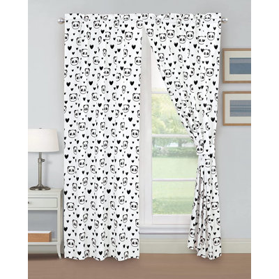 Kids Microfiber Bedding Collection Semi Sheer Curtain