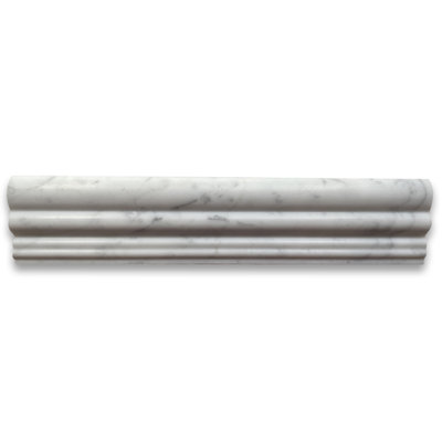 Carrara Chair Rail Trim Molding 3" x 12" Marble Floor Use Tile