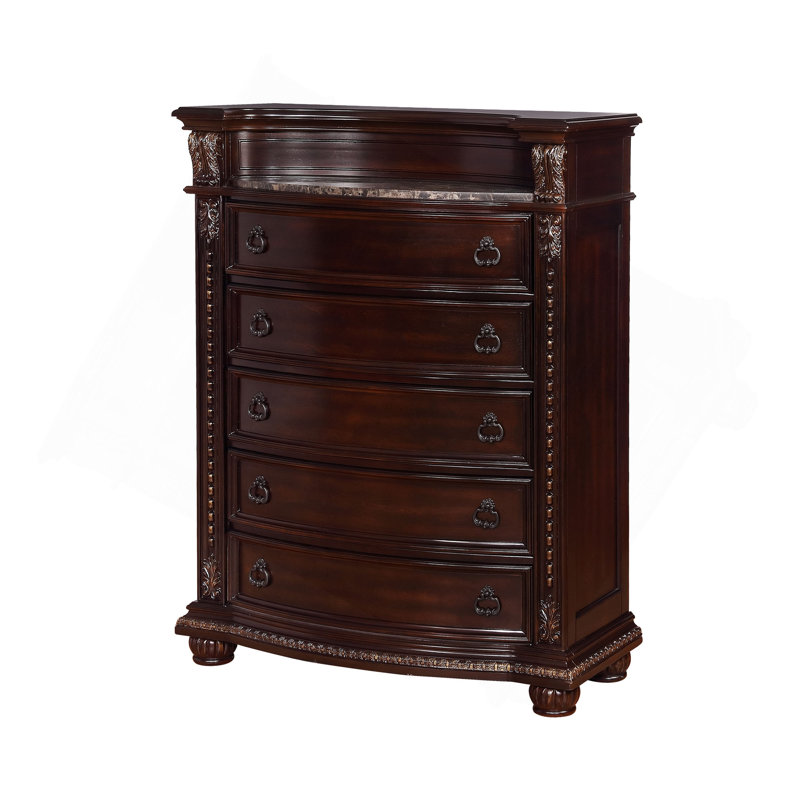 Meuble en bois massif 1pc, Brun / cerisier