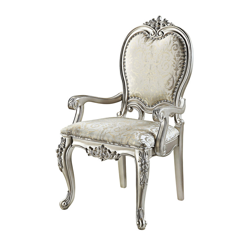Chaise rembourrée avec accoudoirs (ensemble de 2)