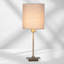 Square Stick Antique Brass Metal Bedside Table Lamp -370727542