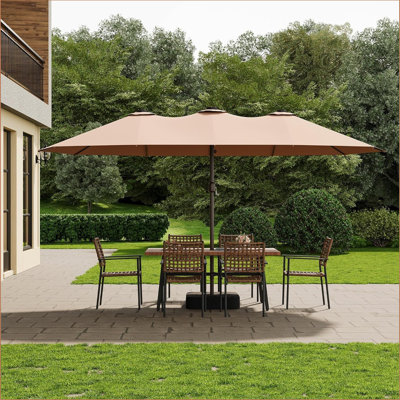 457.2cm Lighted Market Parasol