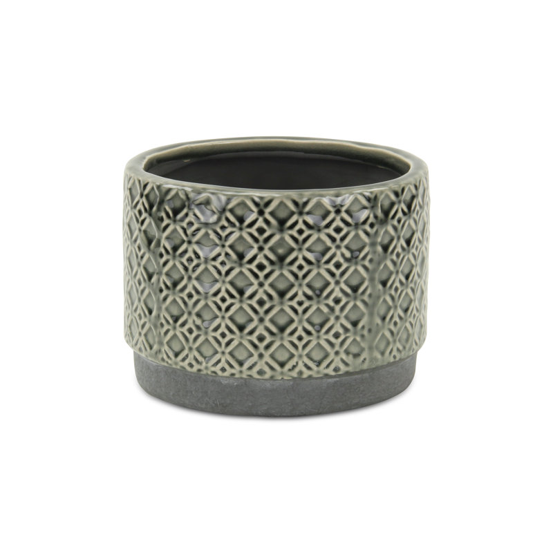 Jardinières en pot, H 5 po x l 6,75 po x P 6,75 po, Brun
