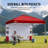 10 Ft. W x 10 Ft. D Steel Pop Up Canopy Outdoor Shade with Pockets Sidewall-108162905