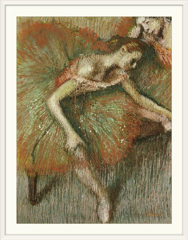 «Dancers, c.1899» par Edgar Degas - Estampe numérique, H 24 po x l 20 po x P 1 po, Cadre blanc