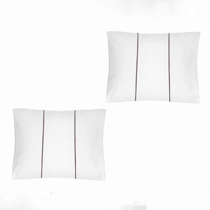  Ensemble de housse de couette 100% coton blanc 3 pièces, Housse de couette très grand californien et 2 tai