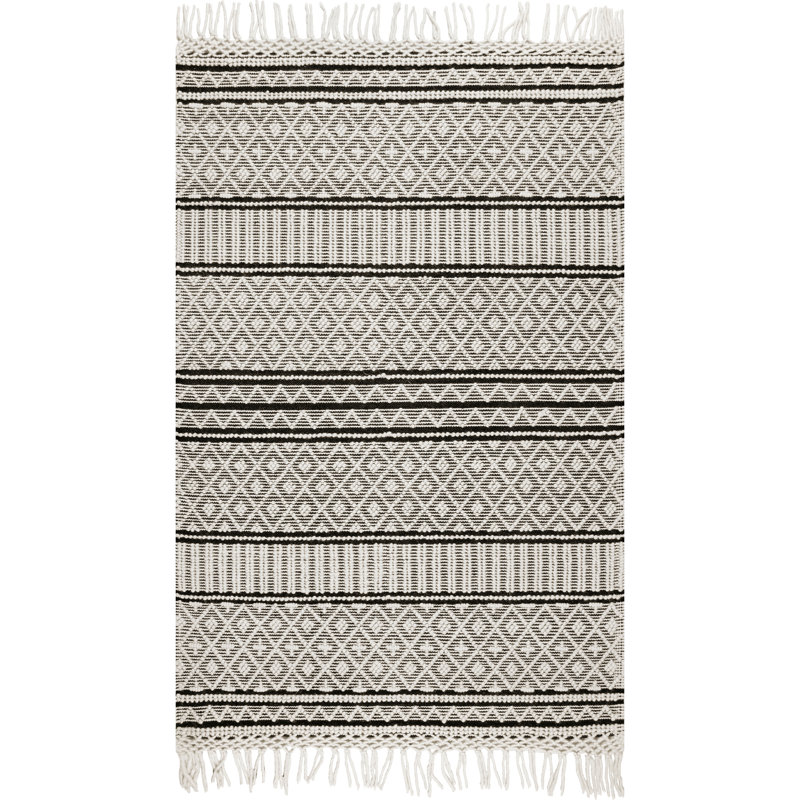 Tapis ivoire touffeté à la main Napoleon, Rectangle 5 pi x 8 pi