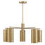 Lio 5-Light Chandelier in Noble Brass by Breegan Jane