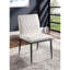 Ivoire en similicuir 2 pièces Chaises d'appoint Mobilier de salle à manger Chaise de salle à manger
