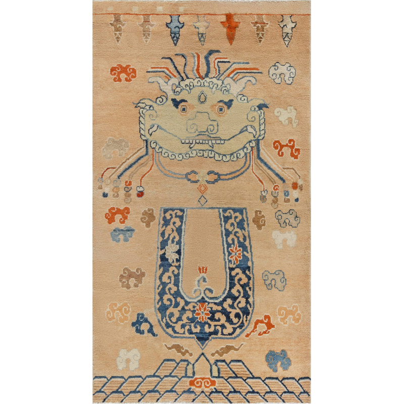 Antique One-of-a-Kind Rectangle 4'7" X 8'4" Area Rug