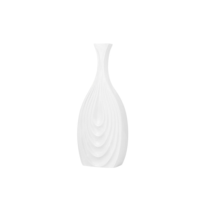 Drexil Ceramic Table Vase, White