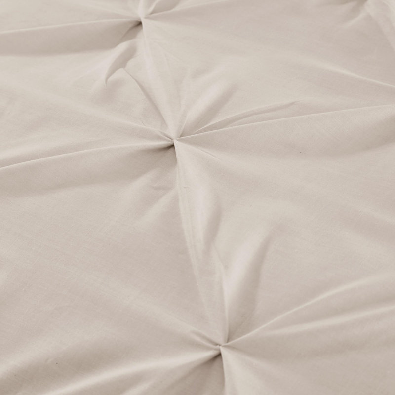 Lara Polyester No Pattern Duvet Cover Set with Pillowcases, King Duvet Cover Set + 2 Pillowcases