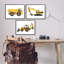 "Construction and DemOLion Camions" jaune par Ziwei Li - ensemble de 3 impressions-219029614-219029600