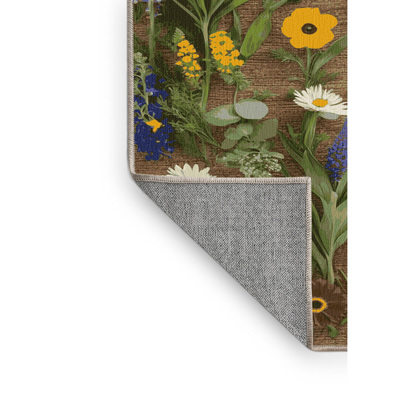 Tapis brun lavable à la machine, Rectangle 2 pi x 3 pi