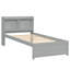 Lit simple gris avec lit gigogne et bibliothèque décorative fonctionnelle - Transformez votre chambre à coucher en un havre de paix-1000258220-1000258221