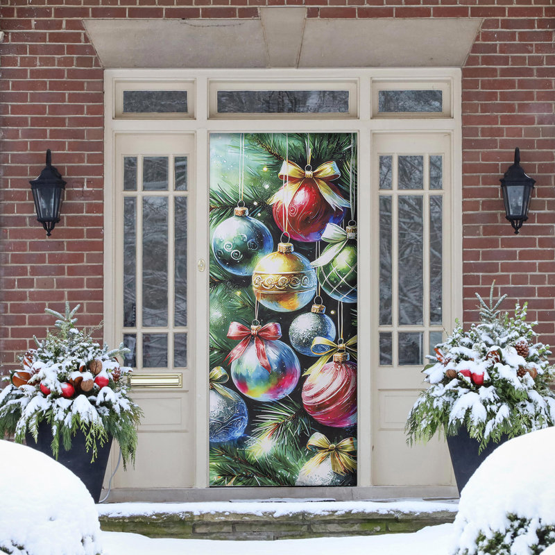 Couvercle de porte Holiday Ornaments