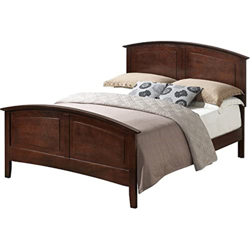 Chene Low Profile Bed, Cappuccino, King