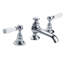 Connaught White Lever Widespread Bathroom Faucet-32123860
