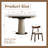 Retractable Rock Slab Dining Table Set