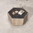 Hexagonal Coffee Table With 2 Drawers
