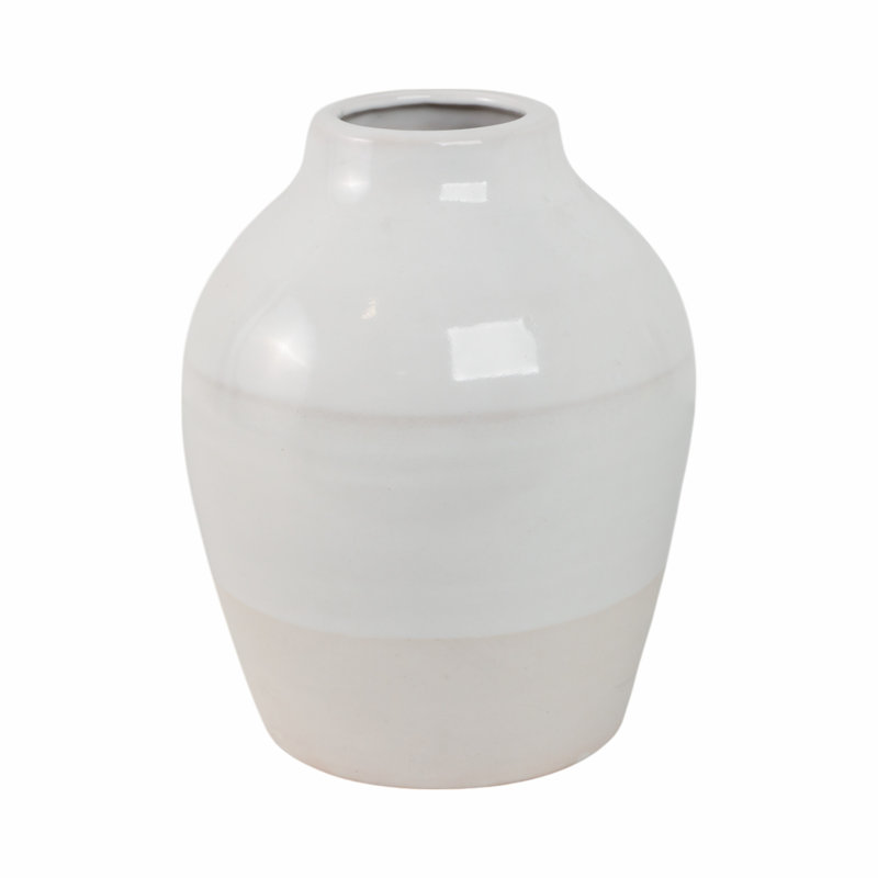 Clay Vase - Elevate Your Space With Elegant Home Decor, Ivory/Beige