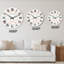 Vagues abstraites en couleurs rétro II - Horloge murale à motifs-1889906881