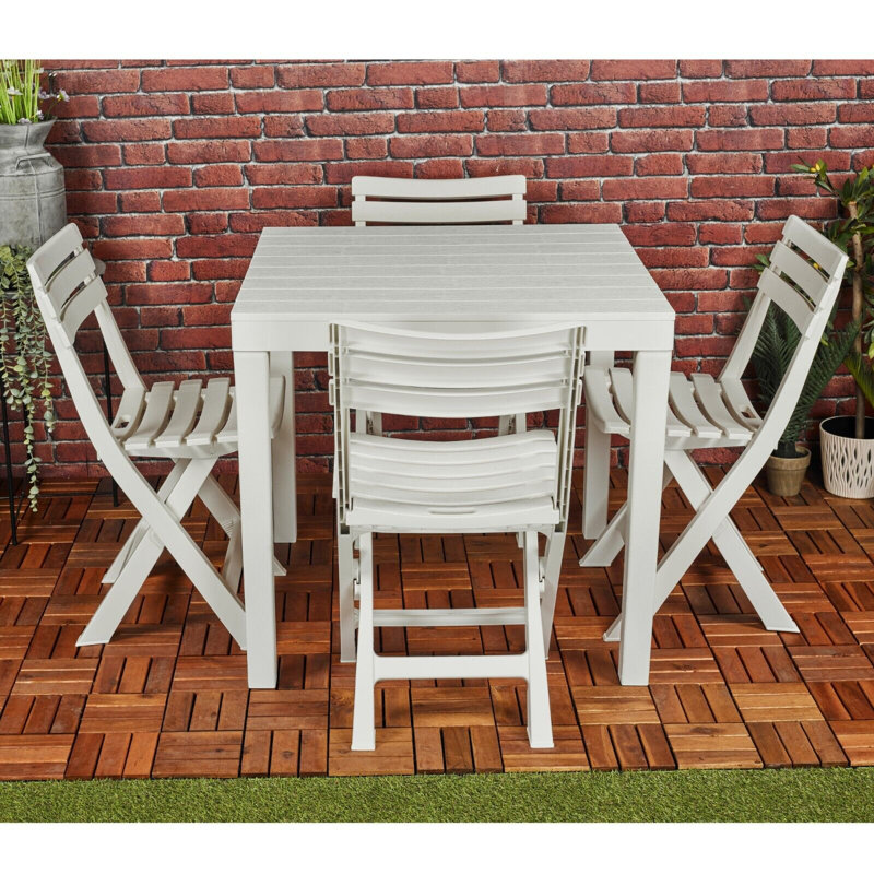 Jessie-Lee 4 - Person Patio Dining Set with Square Table