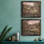 «Evening Tuscany I», ensemble de 2 peintures sur toile encadrées-931129952-931130012